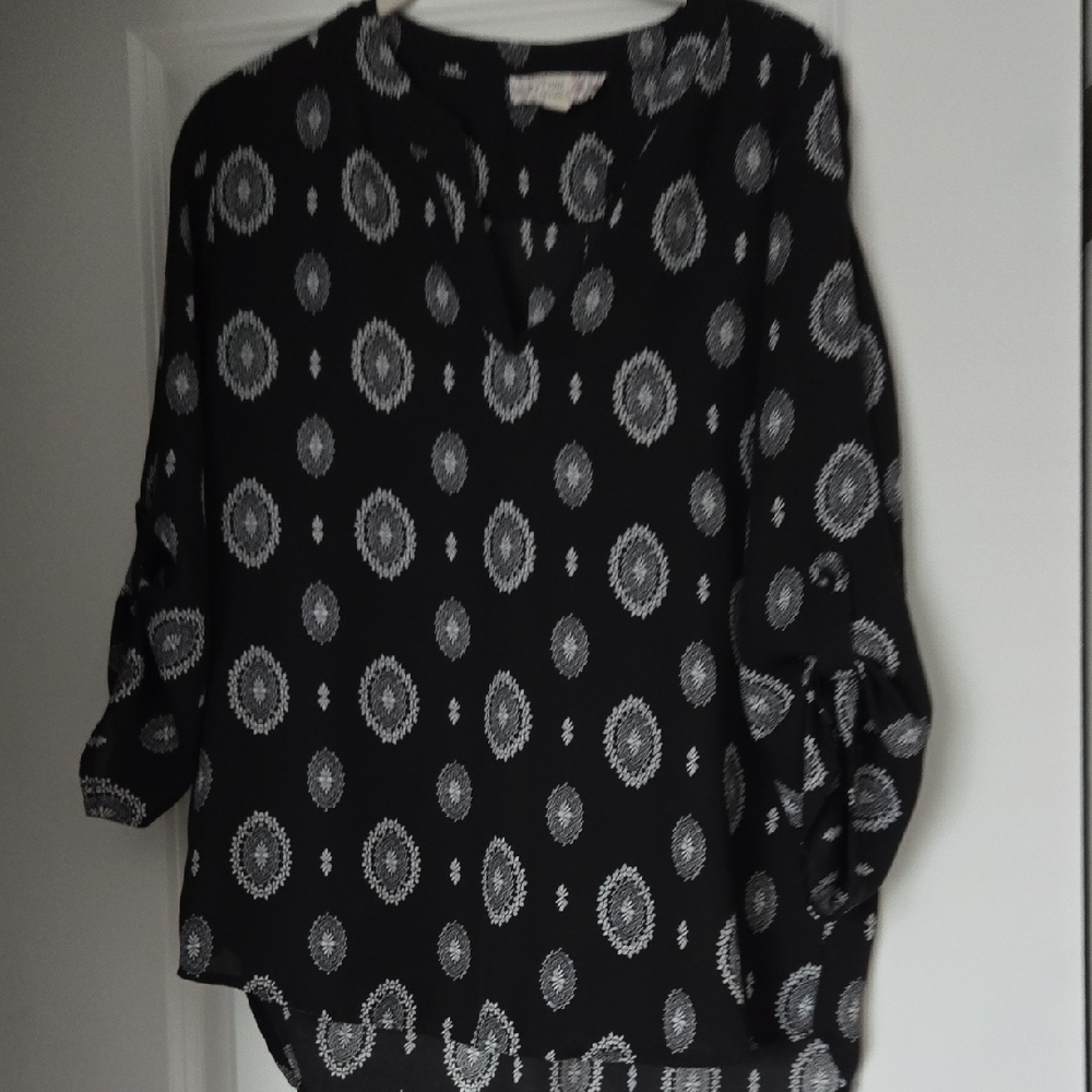 Pink Republic Black and White Blouse